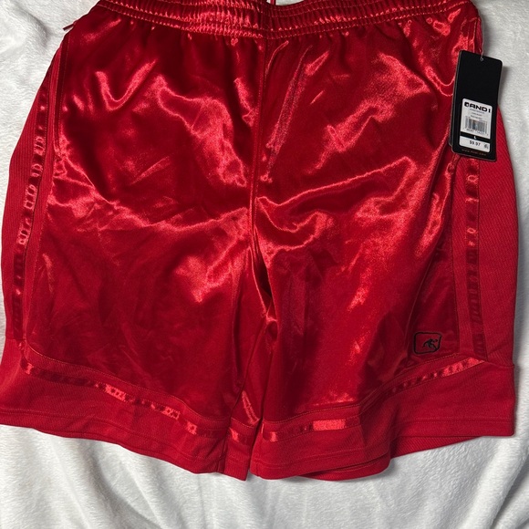 AND1 Racing Red Core Shorts - Picture 1 of 4